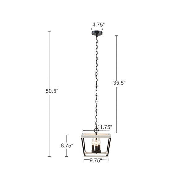 Adele Farmhouse Metal Pendant Lamp