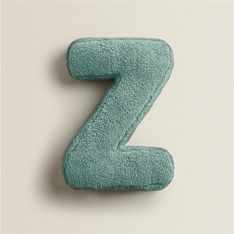 Alphabet Letter Fleece Pillows