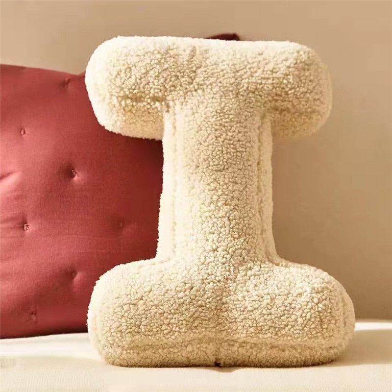 Letter Shape Alphabet Pillow Baby Boy Girl Room Style Home Decoration Pillow