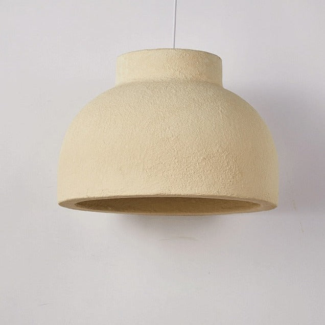 Light Yellow Japanese Wabi Sabi Chandelier LED Pendant Lamp