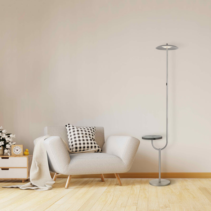 Anthia LED Wireless Charging and Table Top Shelf Floor Lamp