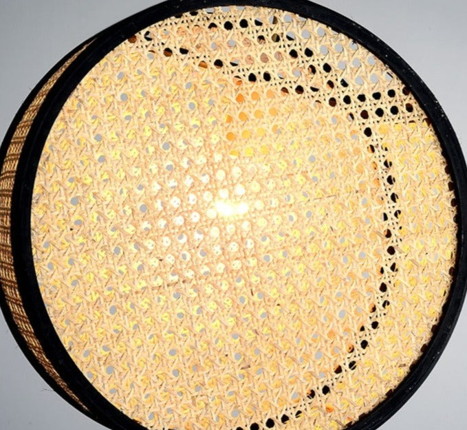 Bali Rattan Round LED Pendant  Light