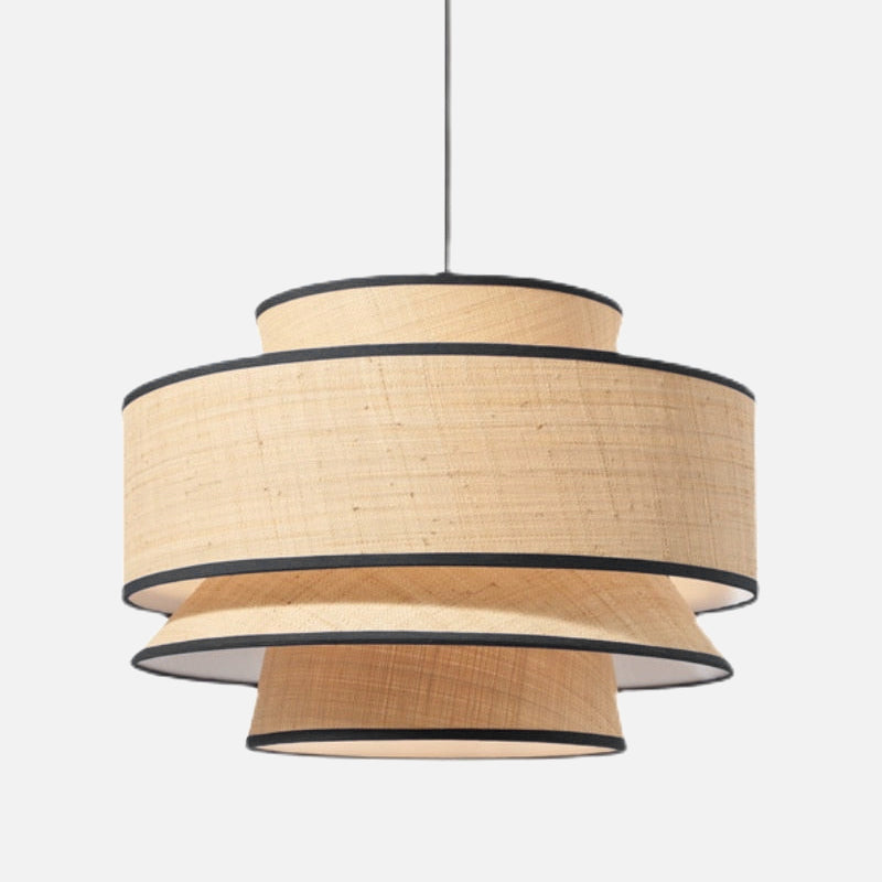 Bali Sculptural Rattan LED Pendant Light