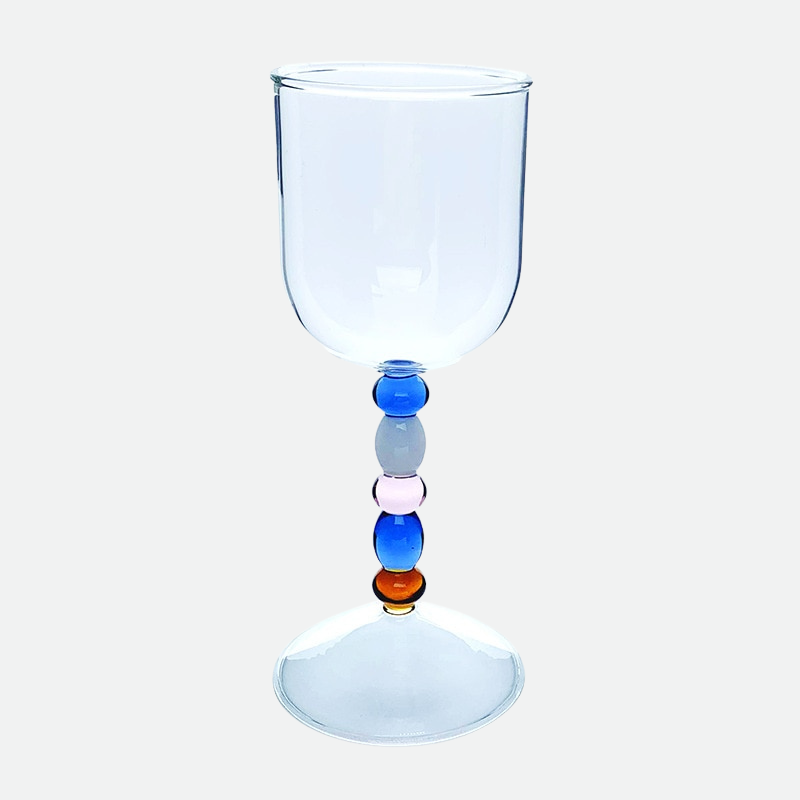 Beaded Glass Wine Glass Drinkware