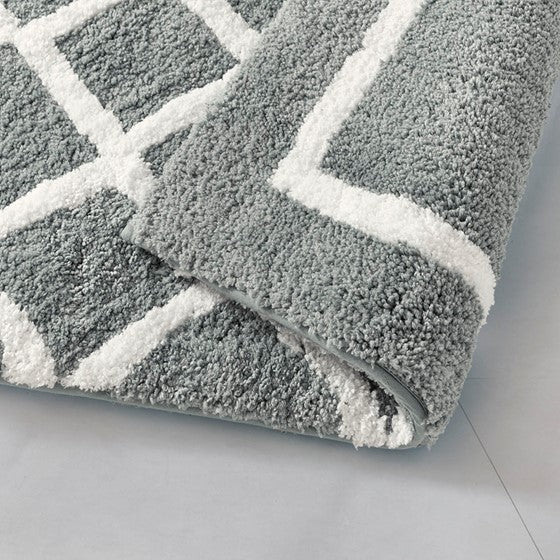 Bittman Reversible High Pile Tufted Bath Rug