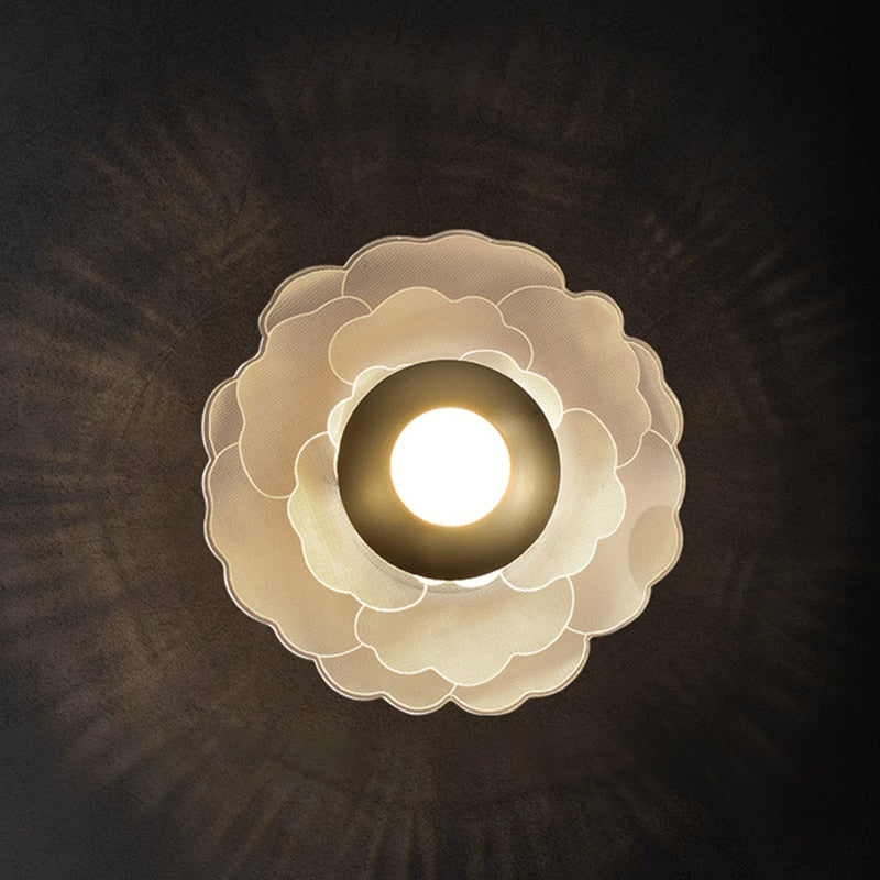 Postmodern Flower Background Wall Lamp 