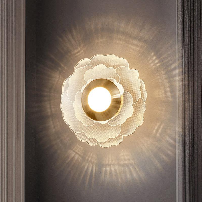 Postmodern Flower Background Wall Lamp 