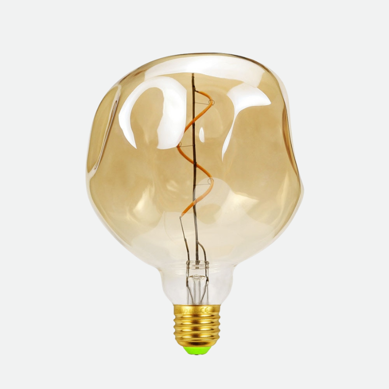 Contemporary & Vintage Style Dimmable LED Edison Filament Light Bulbs Warm white Amber Glass