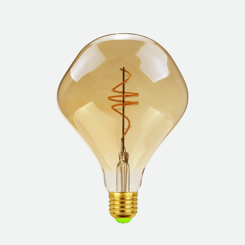 Contemporary & Vintage Style Dimmable LED Edison Filament Light Bulbs Warm white Amber Glass