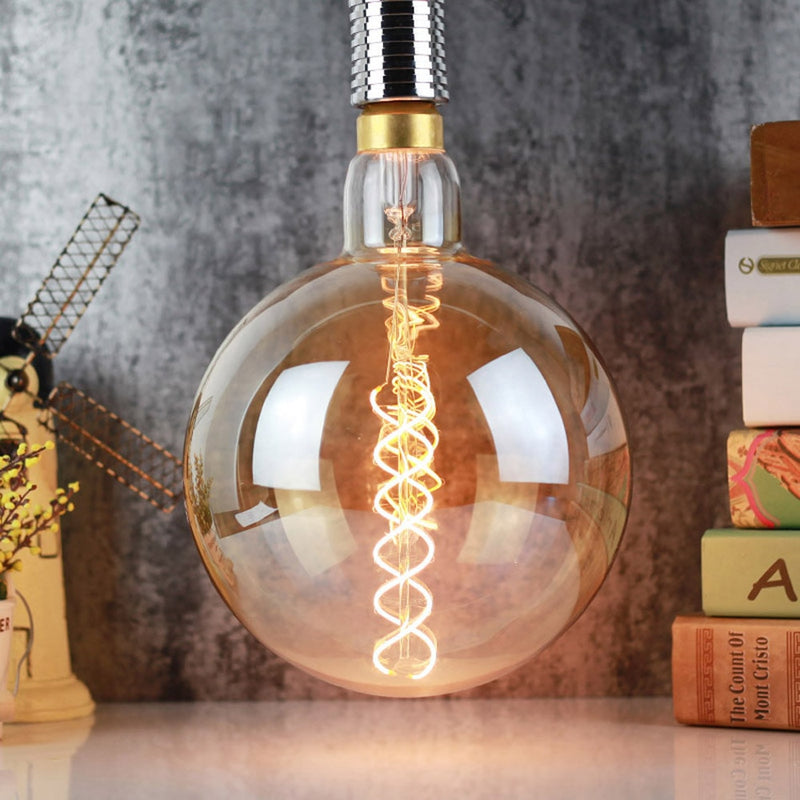 Contemporary & Vintage Style Dimmable LED Edison Filament Light Bulbs Warm white Amber Glass