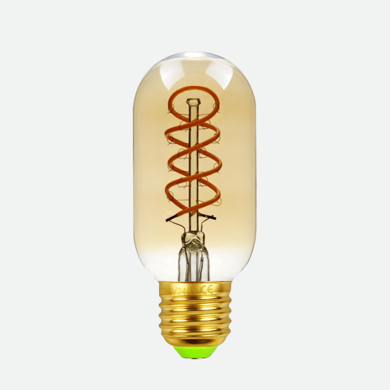 Contemporary & Vintage Style Dimmable LED Edison Filament Light Bulbs Warm white Amber Glass