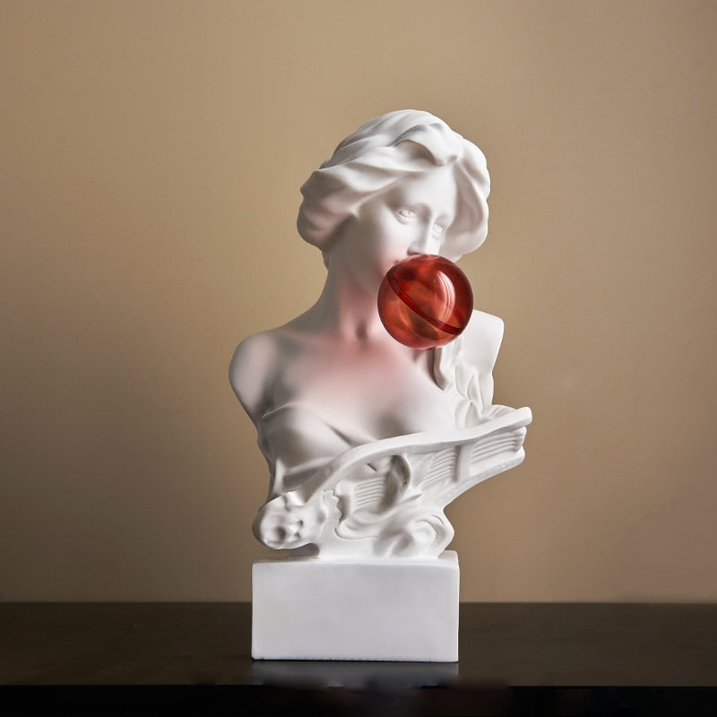 Decorative Accents Bubble Pop Greek Scuplture Figurine