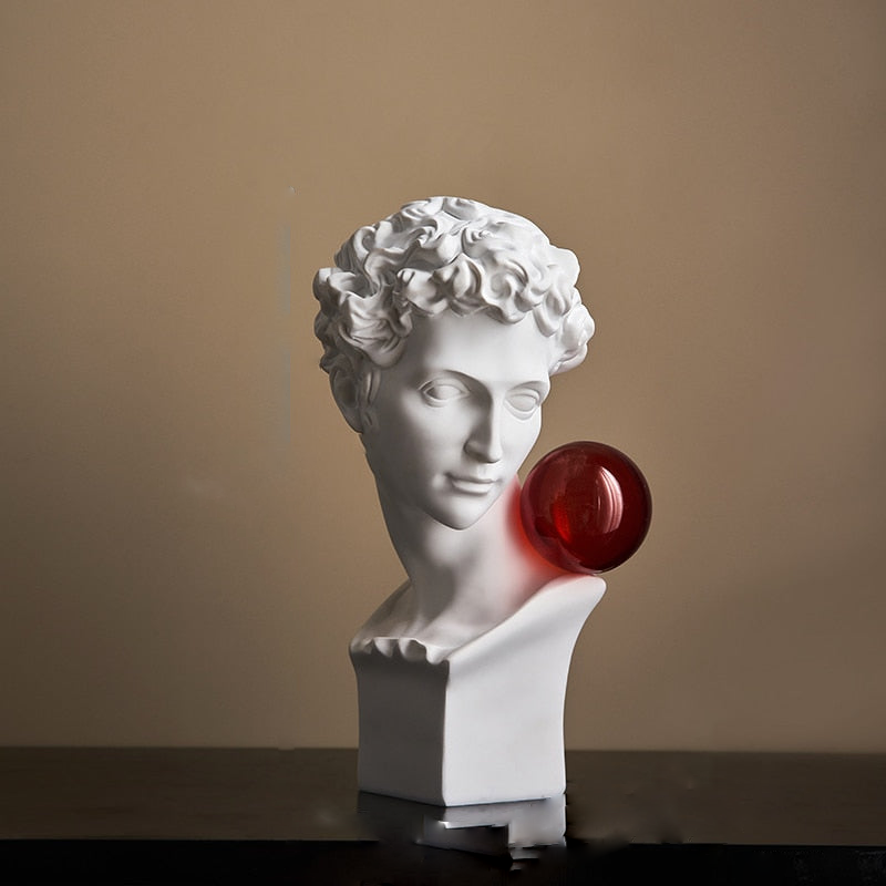 Decorative Accents Bubble Pop Greek Scuplture Figurine