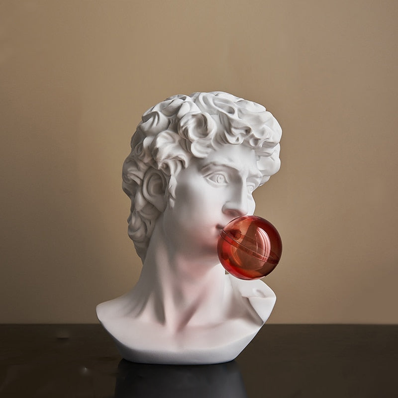 Decorative Accents Bubble Pop Greek Scuplture Figurine