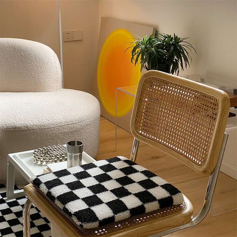 Checkerboard Diamond Seat Cushions