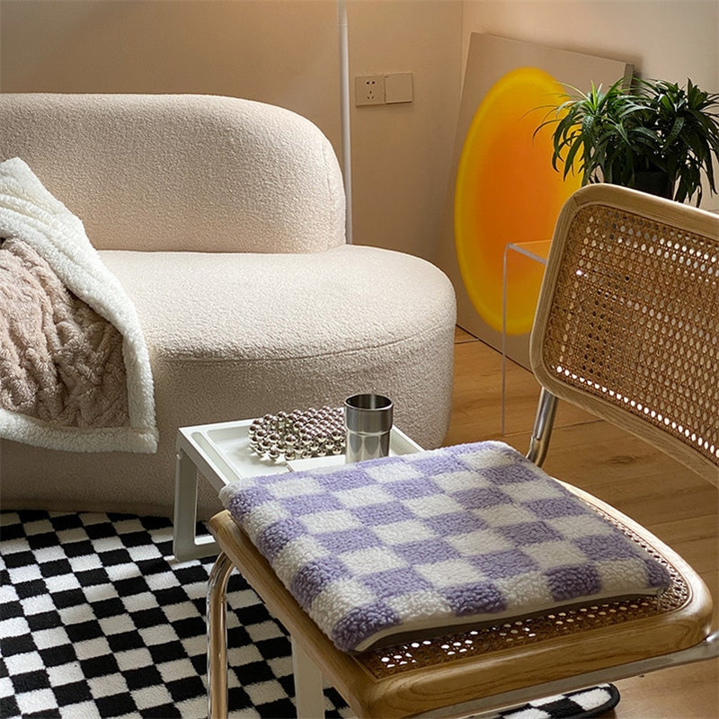 Checkerboard Diamond Seat Cushions