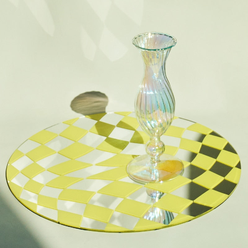 Home Decoration Round Acrylic Placements for Table Tray Showroom