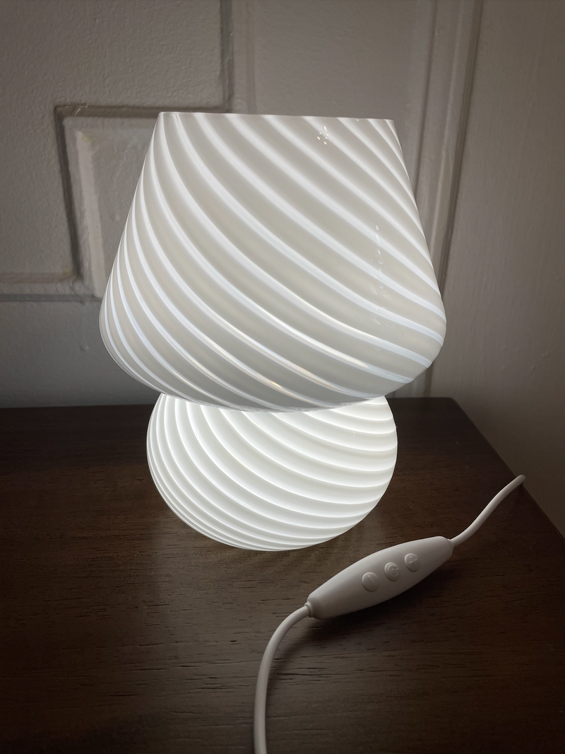 Coco Swirl Glass Table Lamp