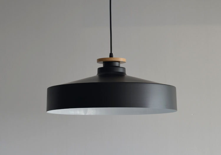 Contrast Metal & Wood Pendant Lights