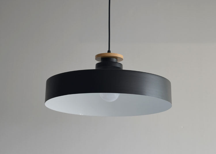 Contrast Metal & Wood Pendant Lights