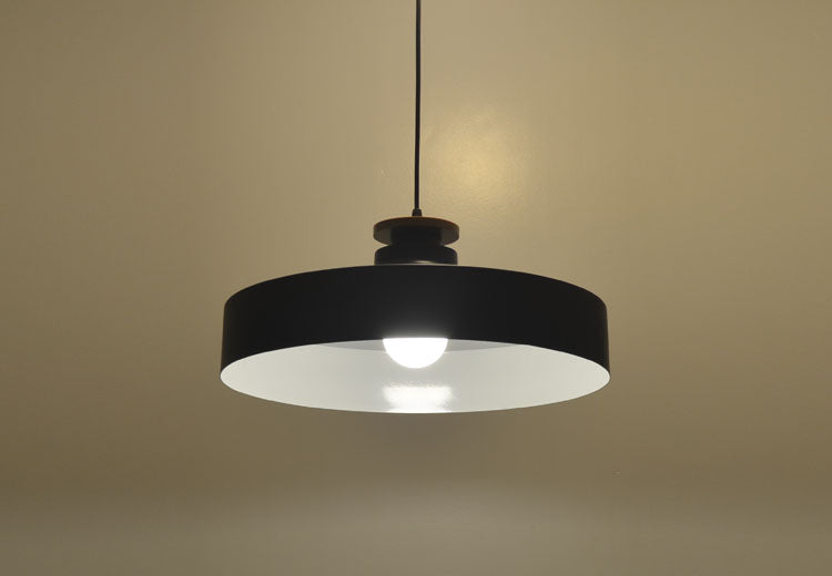 Contrast Metal & Wood Pendant Lights