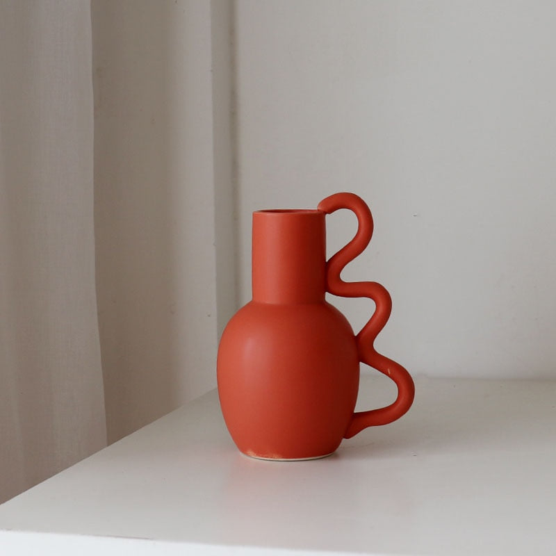 Coraline Organic Shape Ceramic Vase