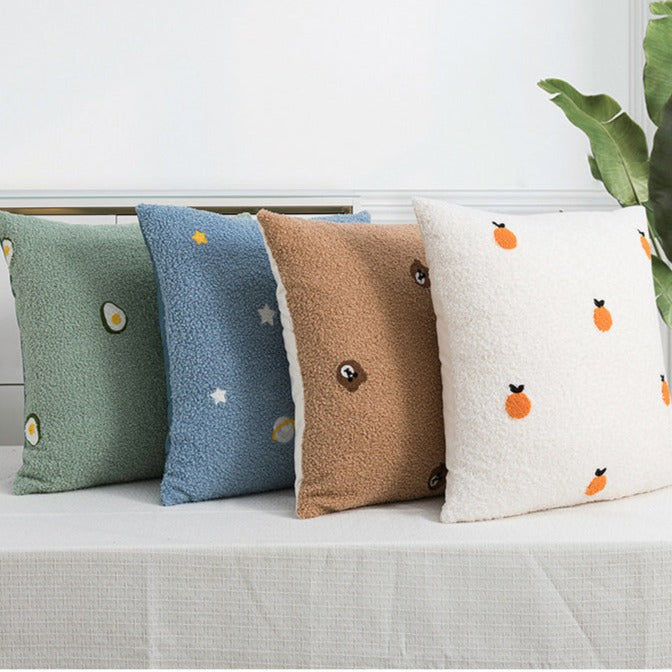 Cute Shapes Felt Pillow Covers