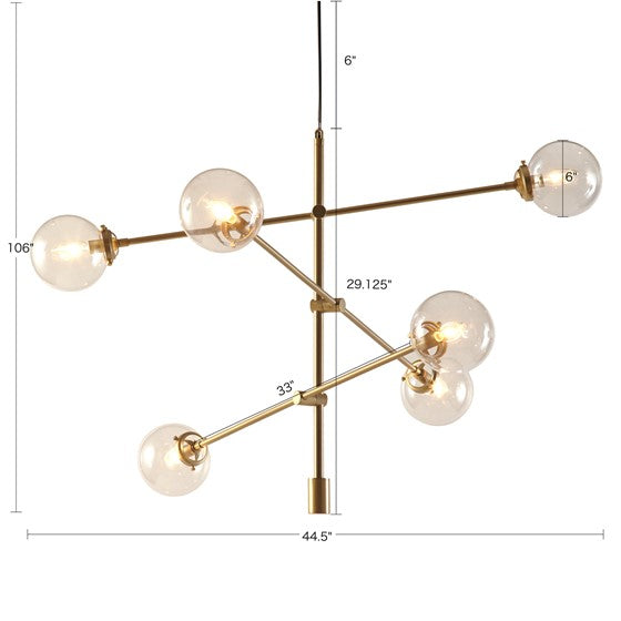 Cyrus Light Architectural Metal Chandelier