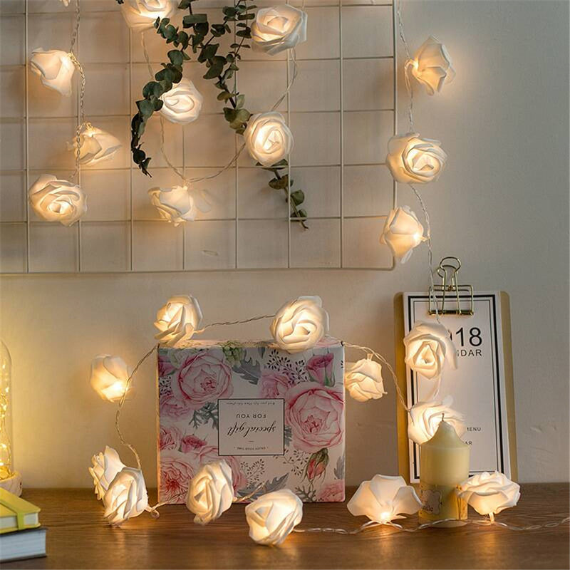 Deluxe Rose Flower LED String Lights