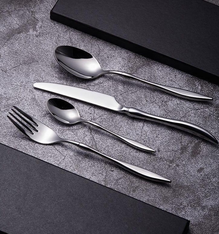 stainless steel silver cutlery set