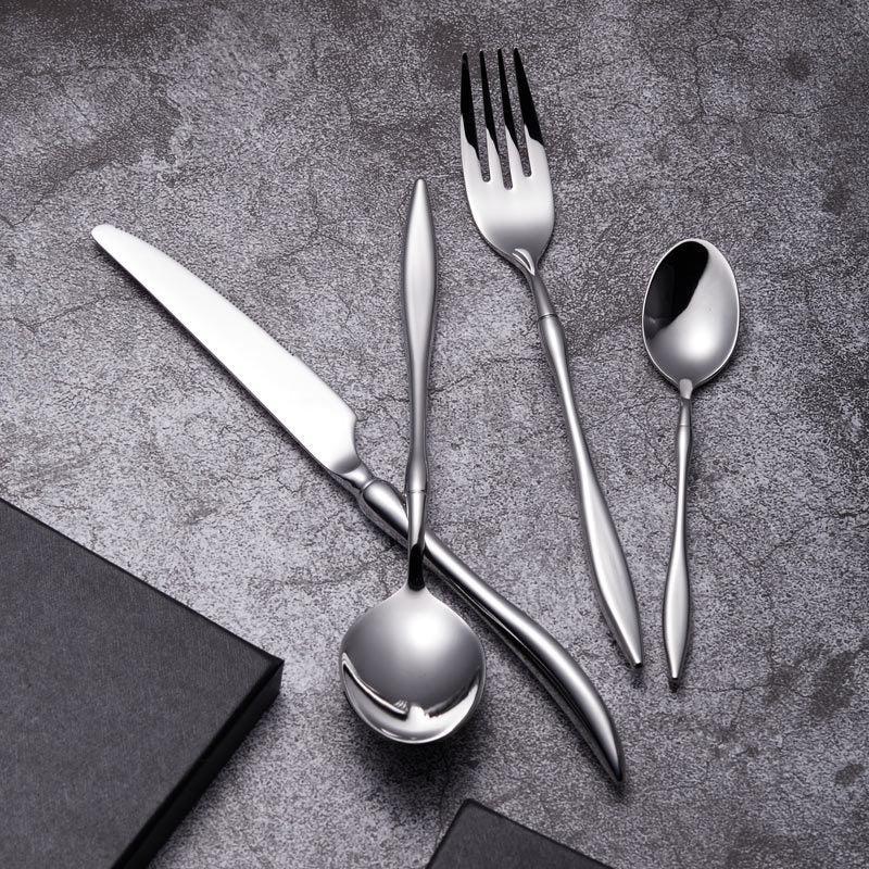 stainless steel silver cutlery set