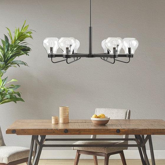 Devon Modern Chandelier with Bowl Shaped Shades