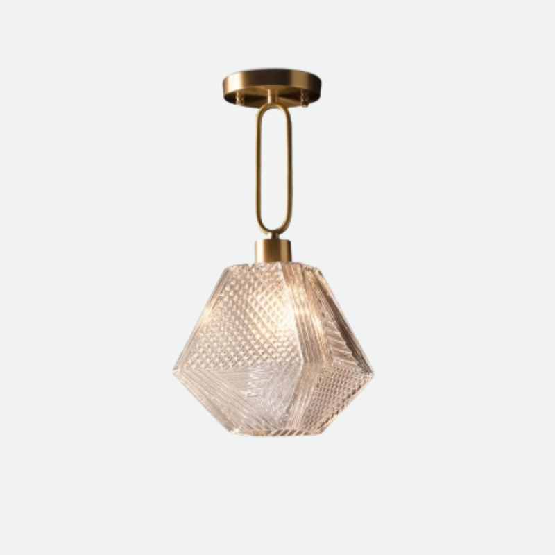 Diamond Cut Art Deco Pendant Light