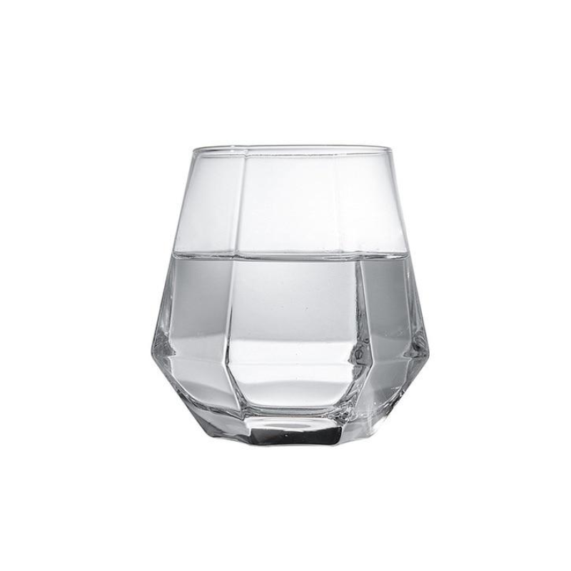 diamond tinted glass vintage drinkware