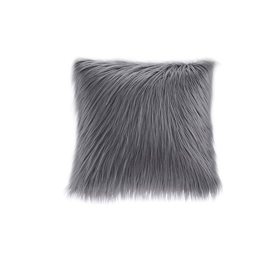 Edina Faux Fur Square Pillow