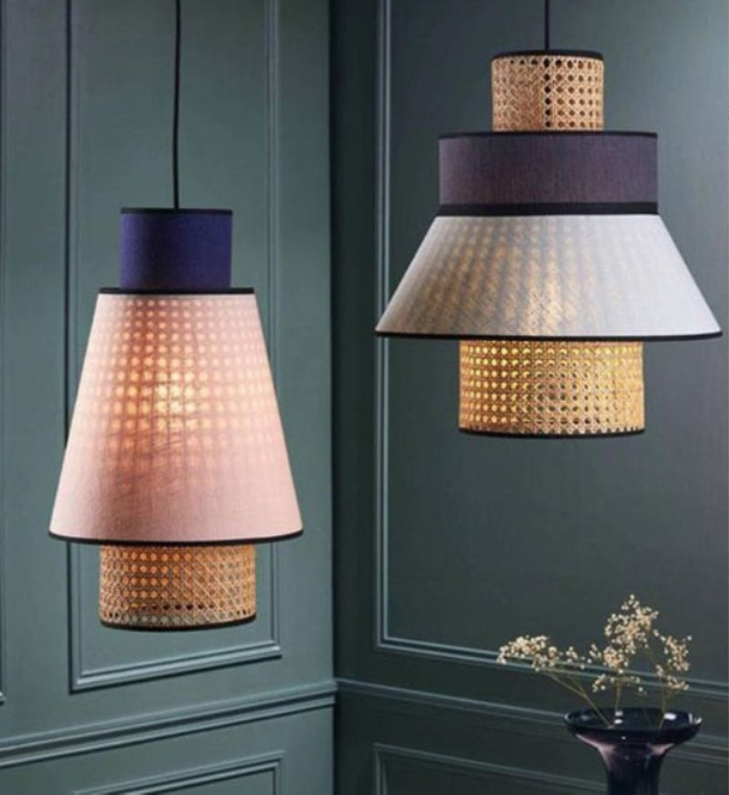 Edo Rattan Modern Pendant Lights