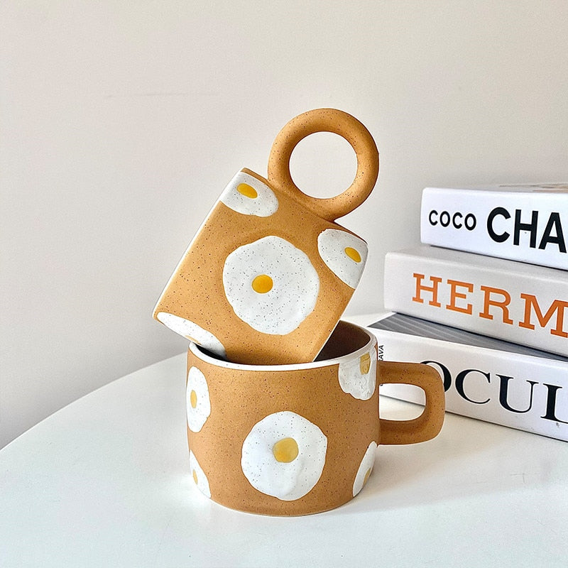 Egg Design Ceramic Coffee Mug