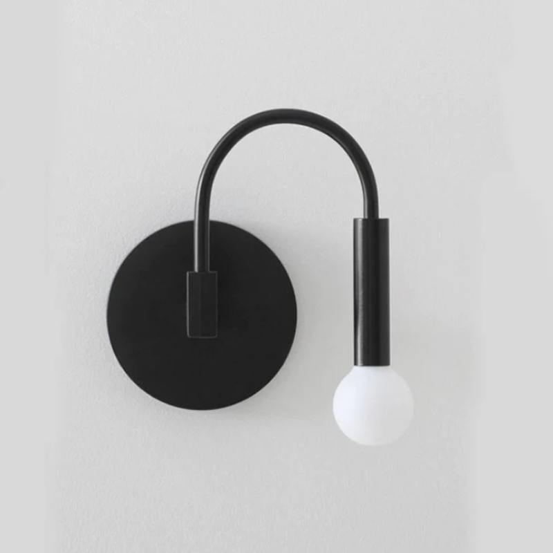 Round Black Lamp Arm Wall Light