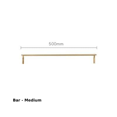 Gold Tone Metal Wall Rail 