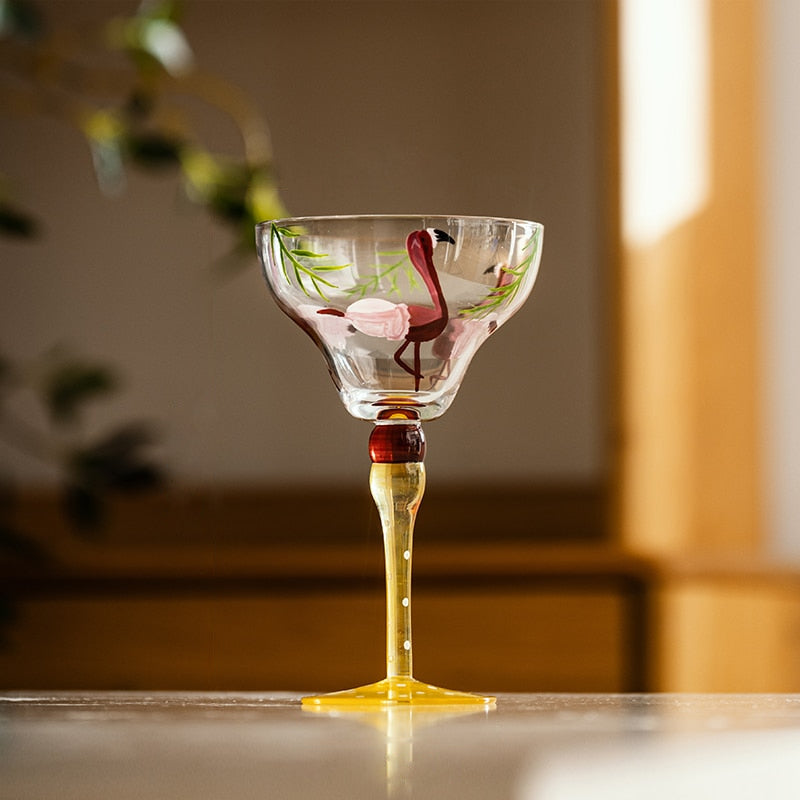 Multicolored  Margarita Glass Coupes