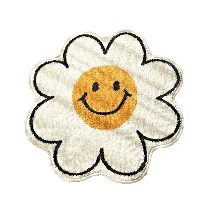 Multi-function Fleece Door Mat Flower Shaped