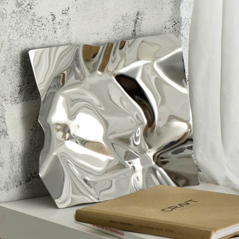 Decorative Accents Foil Wrap Stainless Steel Tray