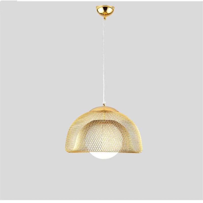 Chrome and Gold Italian Luxury LED Ceiling Lamp