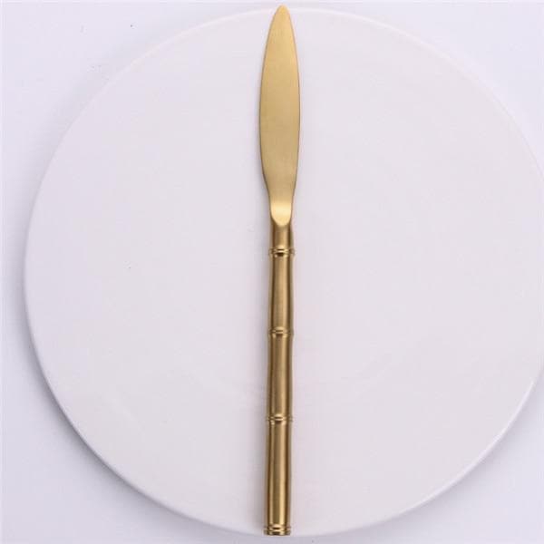 Gold Cutlery Set Stainless Steel Cutlery Set Western Food Tableware Luxury Metal Fork Teaspoon Knife Cutlery Set tableware