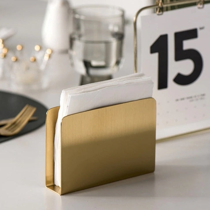 Gold Style Napkin Holder metallic high quality