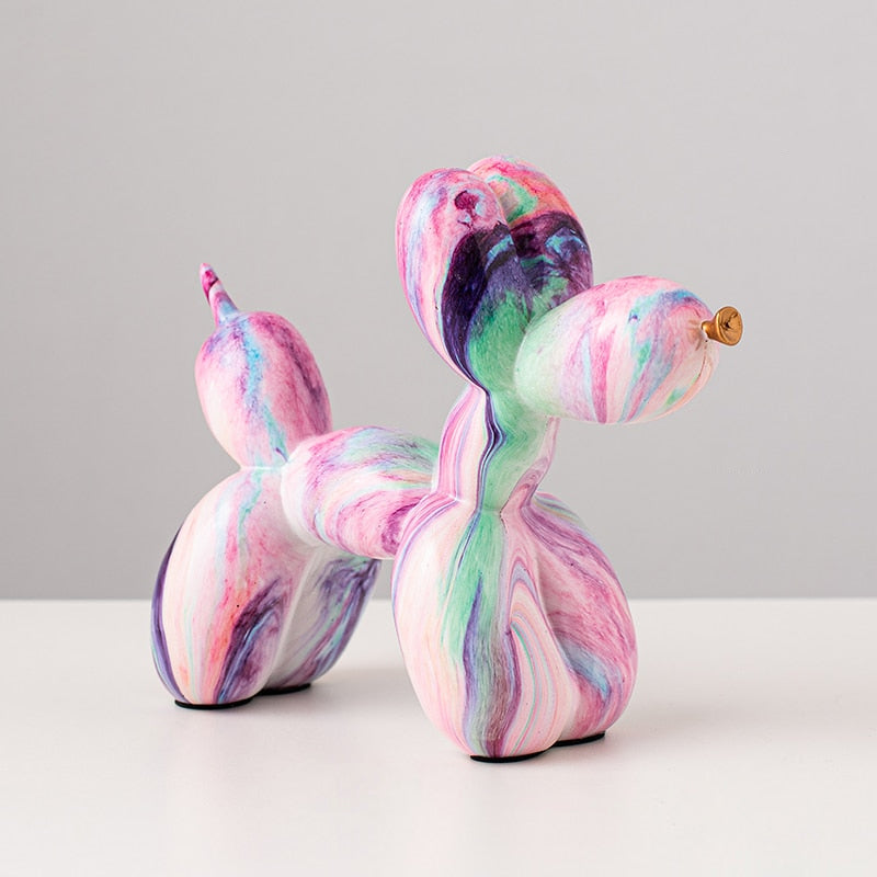 Graffiti Balloon Dog Resin Statue