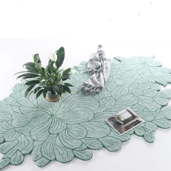 Green Leaves Floor Mat 