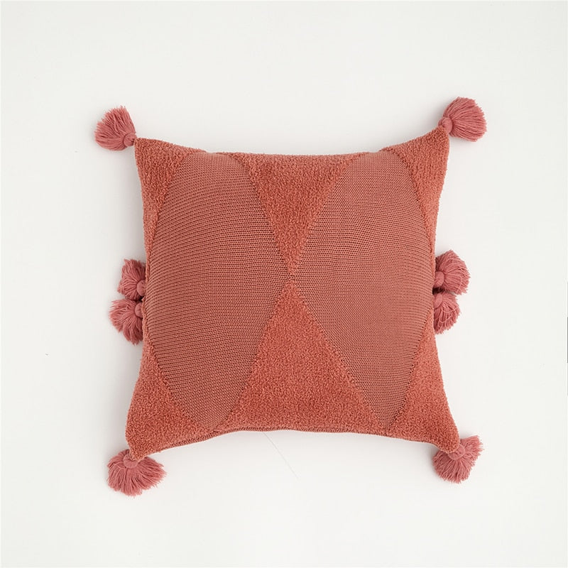 Soft Knitted Cushion Pillow Cover for Sofa Bed