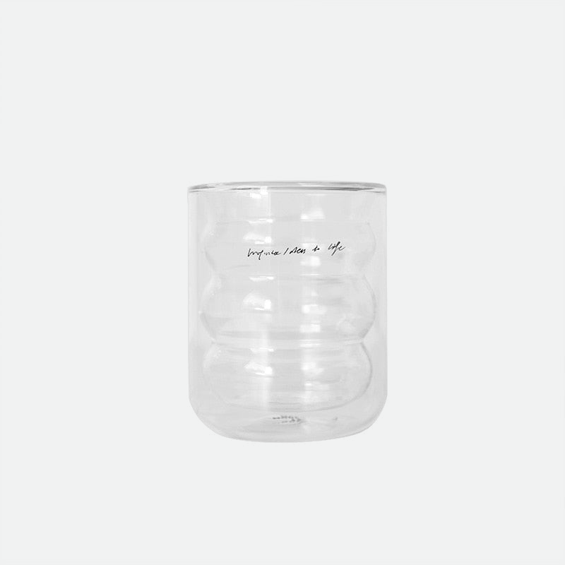 Drinkware Glass Hot Water Creative Collar Cup