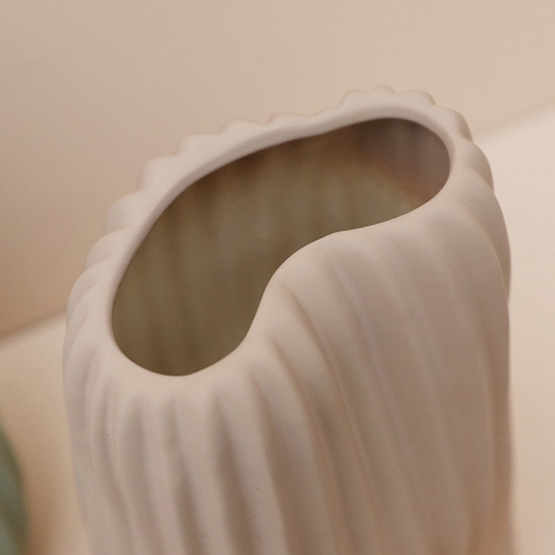 Pastel Accordion Ceramic Vase